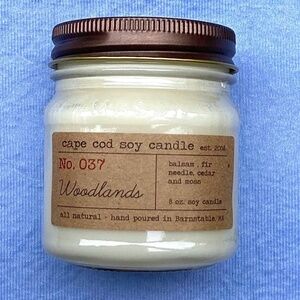 Cape Cod Soy Candle - Woodlands scent 8 oz